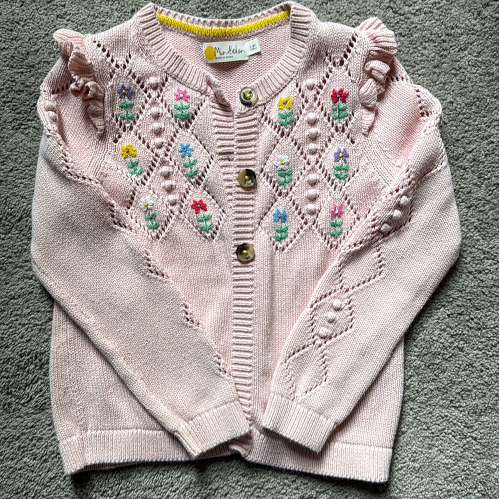 Mini Boden embroidered cardigan